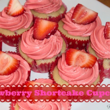 Strawberry shortcake cupcakes